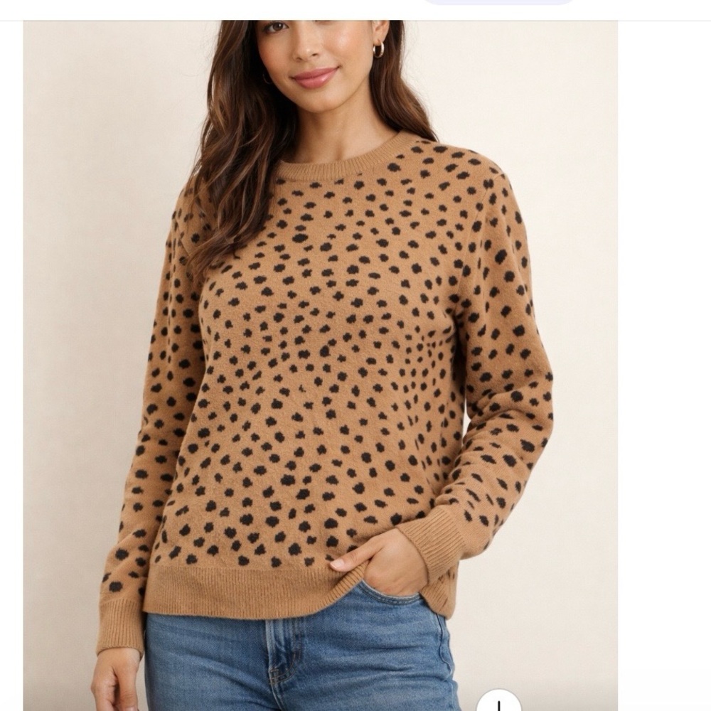 She + Sky Animal Print Sweater